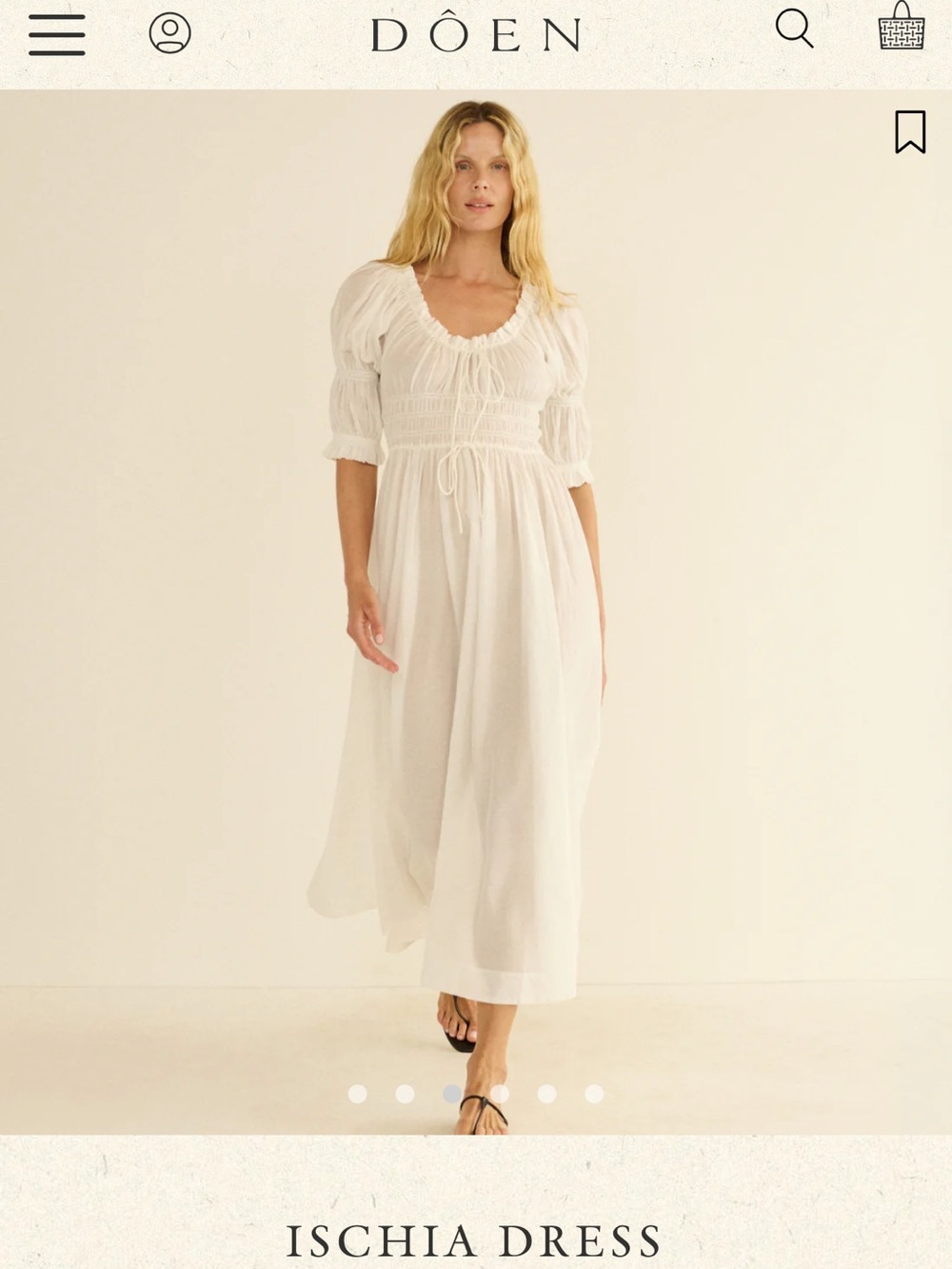 Doen Ischia poplin dress